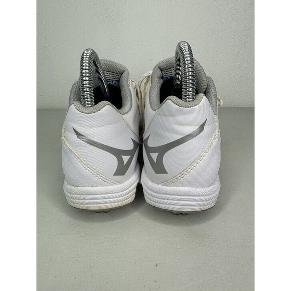 Mizuno Wave 9 Spike White Baseball Cleats Shoes Mens Size 7 - Picture 6 of 15